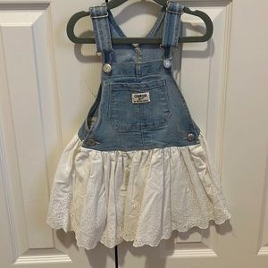 Osh kosh overall dress size 2